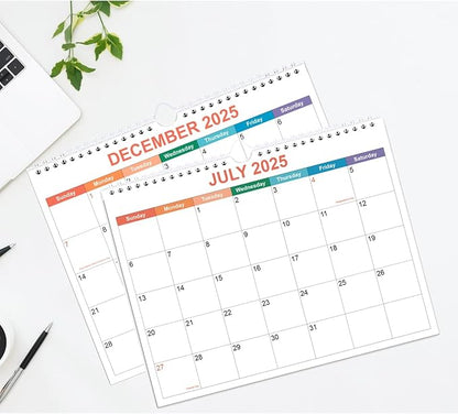 Calendar 2026, Wall Calendar 2026-2027 from January 2026 - June 2027, 18 Months Calendar with Premium Paper, Twin-Wire Binding & Hanging Hook, 8.5" x 11", Colorful