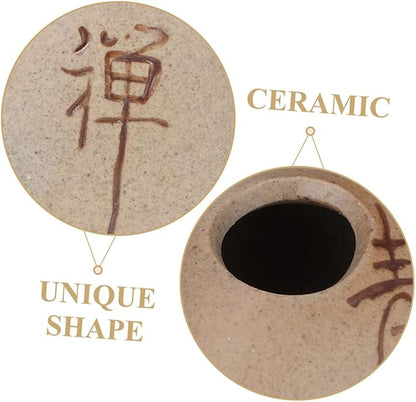 6pcs Mini Ceramic Bud Vase Set Zen Style Small Flower Vases for Home Decor for Table Centerpieces for Water Plants and Floral Arrangements