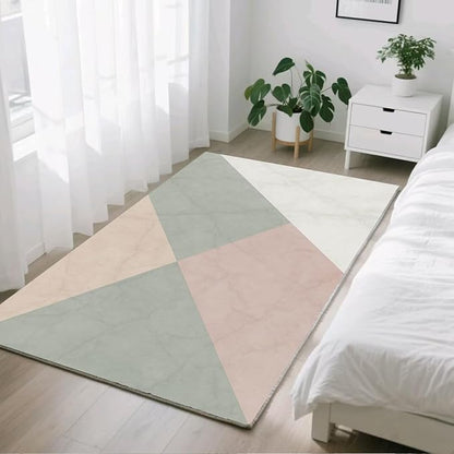 Modern Marble Rugs - 7x10 Area Rug, Minimalist Marble Area Rugs, Abstract Luxury Living Room Rug, Washable & Non Slip Large Rug Home Decor