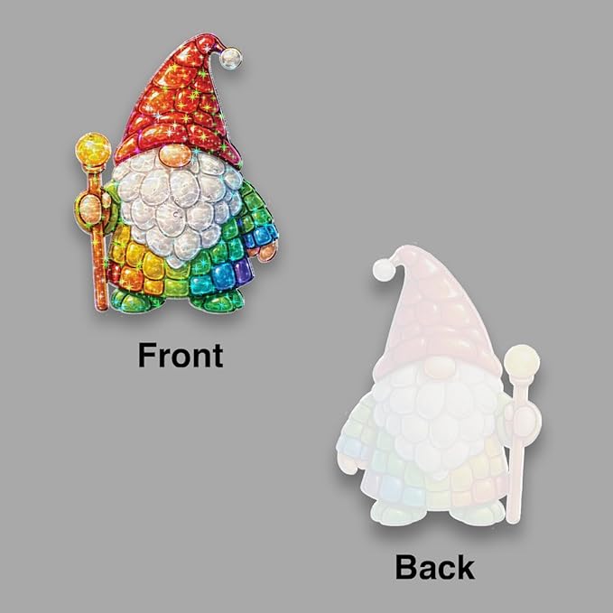 Whimsical Gnome Spirit Acrylic Suncatcher, Window Hanging Sun Catcher Ornament, Crystal Prism Light Catcher Decor, Sunlight Window Decor, Aesthetic Home Decor Gift