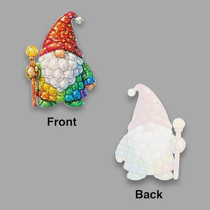 Whimsical Gnome Spirit Acrylic Suncatcher, Window Hanging Sun Catcher Ornament, Crystal Prism Light Catcher Decor, Sunlight Window Decor, Aesthetic Home Decor Gift