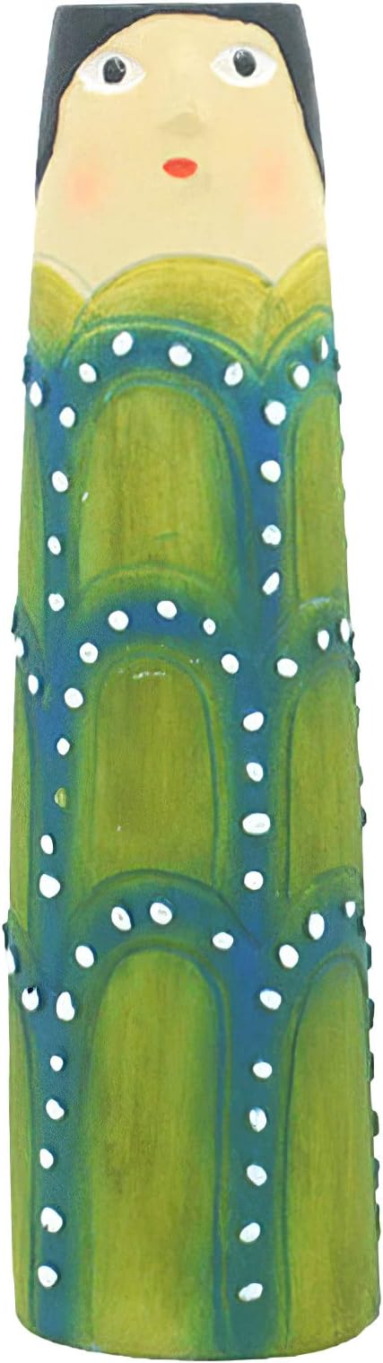 Spring Bud Vases, Bohemian Family Face Vase Boho Cute Home Decor, Character Vase Flower Plant Holder Bathroom Shelf Decor for House Decor Living Room Wedding Centerpieces (F)