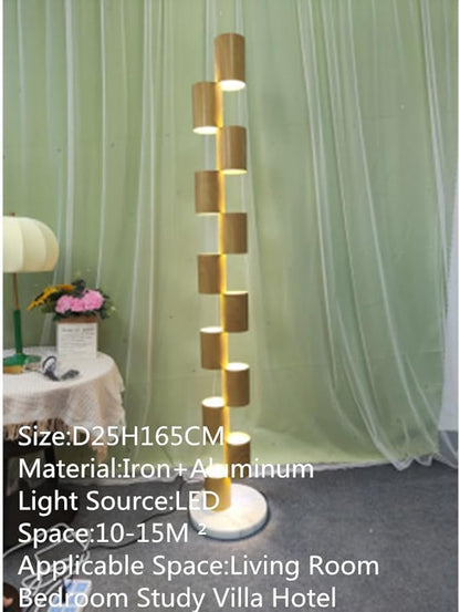 Nordic Modern Floor Lamp Fashion Luxury Family Iiving Room Bedroom Study Villa Hotel LED Creativity Decorative Standing Light (Style 112)