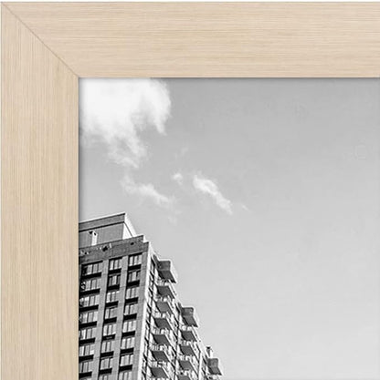 Americanflat 24x36 Poster Frame with Polished Plexiglass - Wide Picture Frames Made of Engineered Wood for Vertical or Horizontal Wall Display - Epic Collection - Light Wood