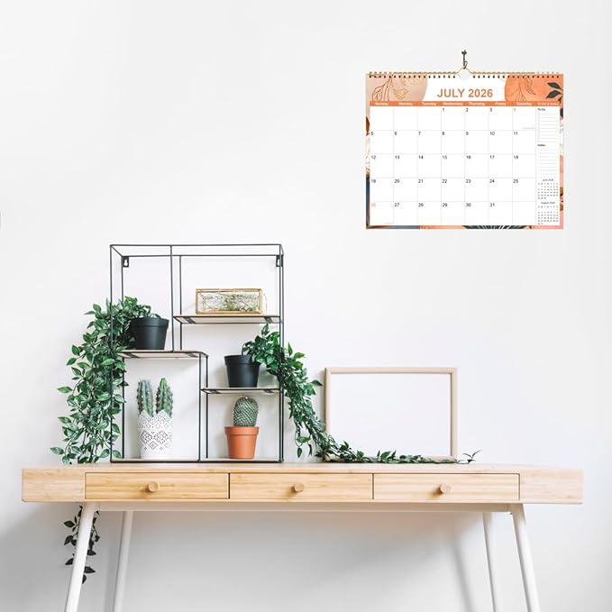 2026 Calendar - Wall Calendar 2026 from January 2026 - December 2026, 12 Months Calendars with Thick Paper, 11" x 14.5", Gold Leaf