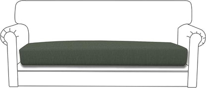 Easy-Going Stretch Cushion Cover Sofa Cushion Furniture Protector Sofa Seat Sofa slipcover Sofa Cover Soft Flexibility with Elastic Bottom(Oversized Sofa Cushion,Olive Green)