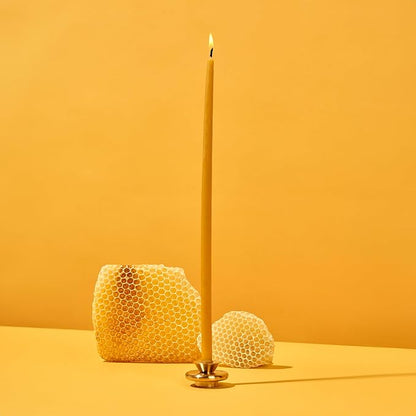 Brass Candle Holder XS: Elegant & Durable Solid Brass | Fits 3/8” Diameter Candles | Home Decor | Dimensions: 1.67” x 0.92”