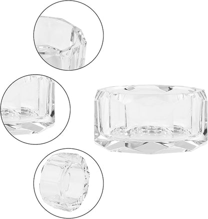 kitCom Crystal Candy Dish Hand-Cut Home Decorative Jewelry Box Candy Jar W 3.94" x H 1.97", Comes With Gift Box