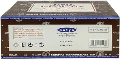 Arabian Oudh Incense Sticks and Holder Bundle - Satya Incense