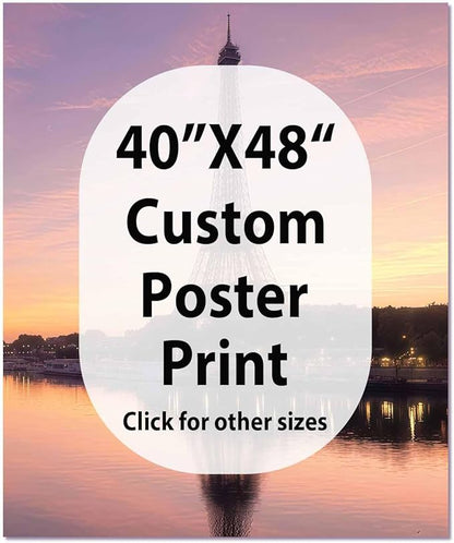JIMUJIA Custom Canvas Art Print 40"x48" - Unframed Artwork, Personalized Wall Decor, Customizable Photo, Custom Portrait, Office, Living Room, Bedroom Wall Art(40×48in,Unframe)