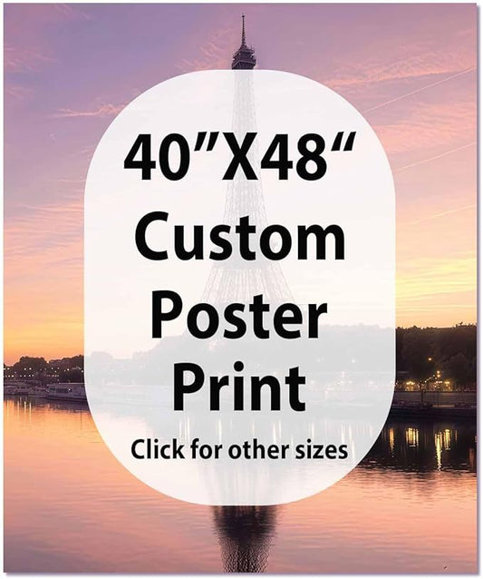 JIMUJIA Custom Canvas Art Print 40"x48" - Unframed Artwork, Personalized Wall Decor, Customizable Photo, Custom Portrait, Office, Living Room, Bedroom Wall Art(40×48in,Unframe)