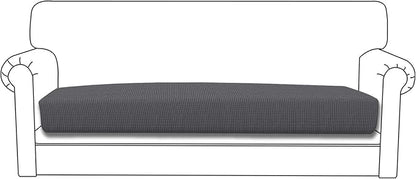 Easy-Going Stretch Cushion Cover Sofa Cushion Furniture Protector Sofa Seat Sofa slipcover Sofa Cover Soft Flexibility with Elastic Bottom(Sofa Cushion,Gray)