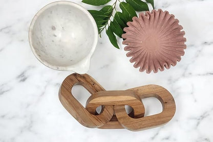 Home Natural Wooden Chain with Unique Design | Handcrafted Rustic Décor for Home & Workspace