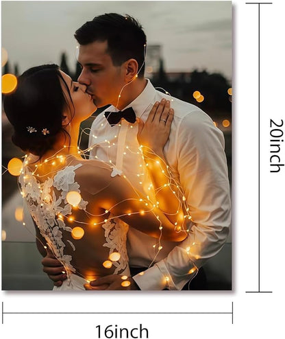 JIMUJIA Custom Canvas Art Print 16"x20" – Unframed Personalized Wall Art, Custom Photo or Portrait, Modern Artwork for Living Room, Bedroom, Office, Home Decor (16×20in, No Frame)