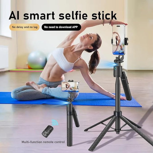 70" Tripod for Phone, Portable All in One Extendable Cell Phone Tripod Stand, Tall Travel Tripods for Recording Video Selfies Photo, with Wireless Remote Control for iPhone、Samsung、Android
