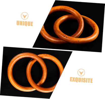 SOLUSTRE Zelkova Wood Chain Link Decor Rustic Wood Knot Ornament for Minimalist Home Art for Bedroom and Living Room Decor