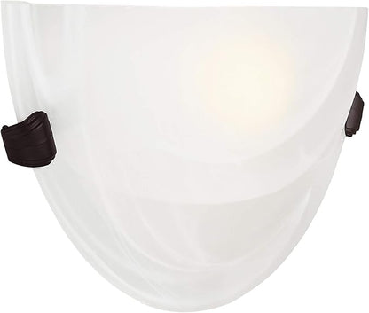 Livex Lighting 4271-07 Oasis 1-Light Bronze Wall Sconce , White