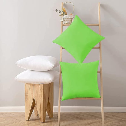 Upgrade Your Bedding Experience with The Made of 100% Cotton Pillow Cases 2 Pack King Pillowcases 20" x 36" Size fits King Pillows. Envelope Closure Parrot Green