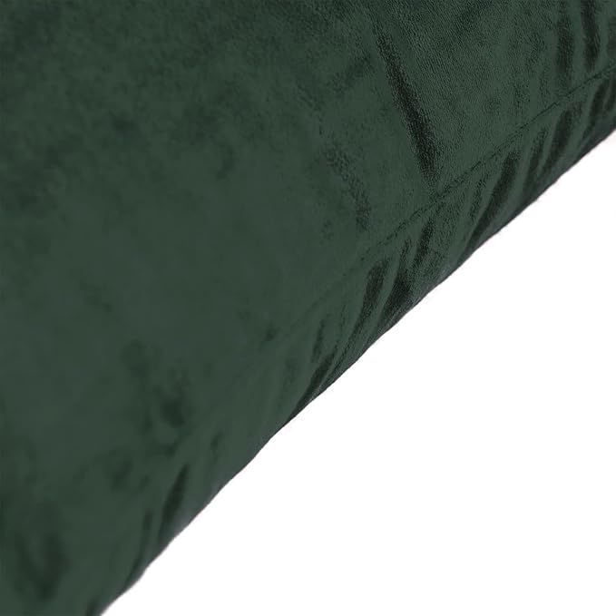 FY FIBER HOUSE Pack of 2 Velvet Throw Pillow Covers Decorative Pillowcase Soft Solid Cushion Cover, 16 x 16 Inch, Dark Green