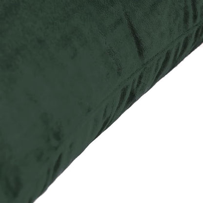 FY FIBER HOUSE Pack of 2 Velvet Throw Pillow Covers Decorative Pillowcase Soft Solid Cushion Cover, 16 x 16 Inch, Dark Green