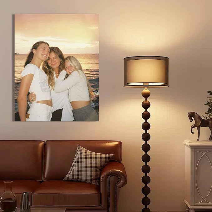 JIMUJIA Custom Canvas Art Print 22"x28" - Unframed Artwork, Personalized Wall Decor, Customizable Photo, Custom Portrait, Office, Living Room, Bedroom Wall Art(22×28in,Unframe)