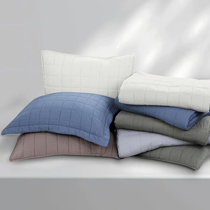 100% Cotton Quilt Sets Queen Size- Soft Lightweight Quilt Bedding Set for Bedroom Decor- Bedspread in Geometric Pattern with 2 Pillow Shams for All Season, 90x98 inches