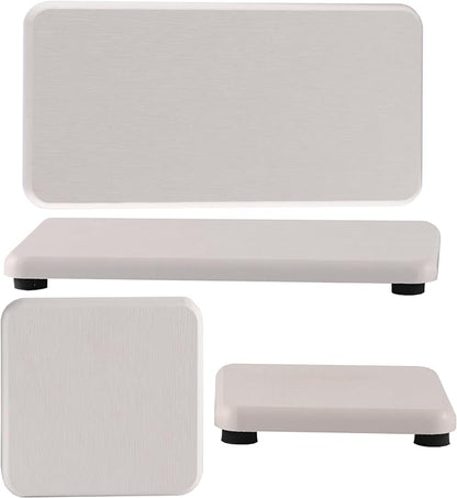 Set of 4 Water Absorbent Diatomite Coasters, Diatomaceous Earth Kitchen Soap Dish, Bathroom Trays, Water Absorbing Stone Used for Hand Soaps & Plants & Toiletries in The Modern Home