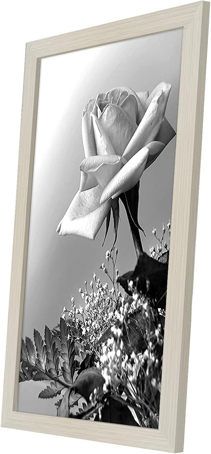 Americanflat 12x18 Poster Frame with Polished Plexiglass - Wide Picture Frames Made of Engineered Wood for Vertical or Horizontal Wall Display - Epic Collection - Light Wood