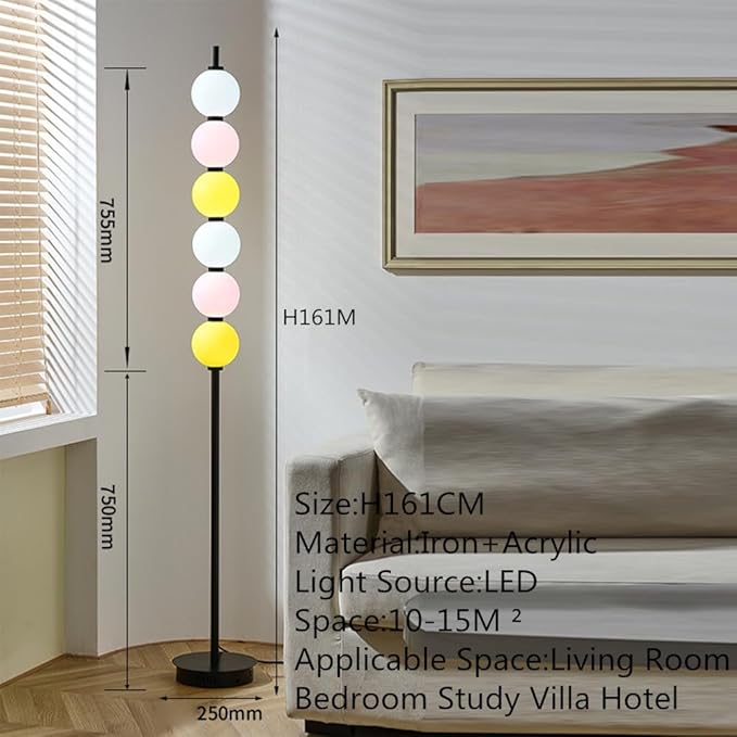 Nordic Modern Floor Lamp Fashion Luxury Family Iiving Room Bedroom Study Villa Hotel LED Creativity Decorative Standing Light (Style 120)