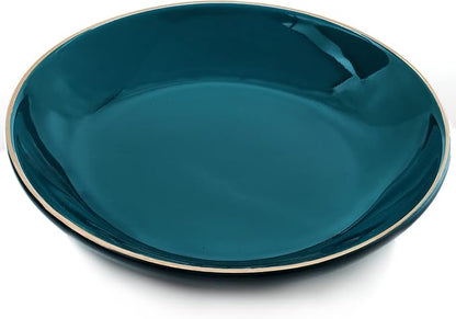 HANKOR 4.75" Ceramic Jewelry Tray, Small Ring Dish Holder Trinket Tray, Catch All Trays for Ring Earring Necklace Key, Christmas Gifts for Women Girls, Green