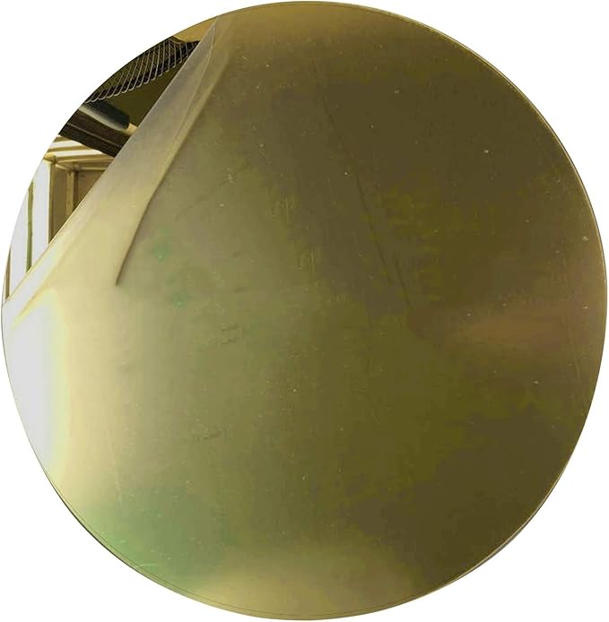 Marketing Holders Acrylic Mirror 20" Wide Round Gold .118" Thick No Adhesive Reflective Pieces Perfect for DIY Arts and Crafts School Projects Home or Office Decor Special Events