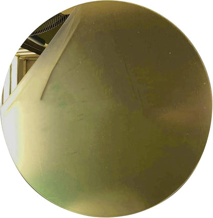 Marketing Holders Acrylic Mirror 20" Wide Round Gold .118" Thick No Adhesive Reflective Pieces Perfect for DIY Arts and Crafts School Projects Home or Office Decor Special Events