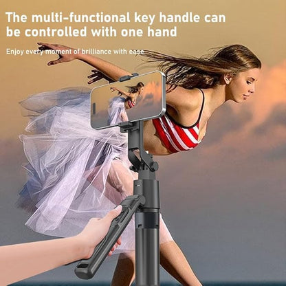 70" Tripod for Phone, Portable All in One Extendable Cell Phone Tripod Stand, Tall Travel Tripods for Recording Video Selfies Photo, with Wireless Remote Control for iPhone、Samsung、Android
