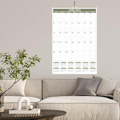 2026 Wall Calendar - Large Calendar 2026-2027 from January 2026 - June 2027, 18 Months Calendar/Planner with Thick Paper, 20" x 30", Vertical, Cyan