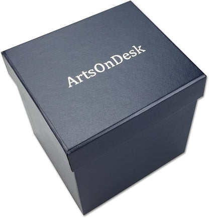 Modern Art Pen and Pencil Holder St203 Stainless Steel Silver color Patented High-end Deck Accessory Desktop Pen Case Cup Tray Stand Office Organizer Christmas Valentines Gift.