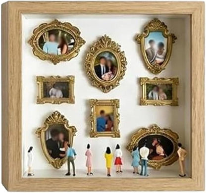 DIY Mini Museum Silhouette Box Unique Memory Keepsake for Home Decor 2026 New Mini Museum Display (Natural)