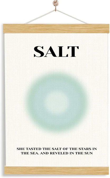 YGSDZY Salt Poster, Sun Salt Decor, Rustic Hanging Canvas Poster, Beach House Decor, Gallery Decors Art, Coastal Ocean Style Home Decoration, Living Room Hanging Decors 11.8 * 15.7