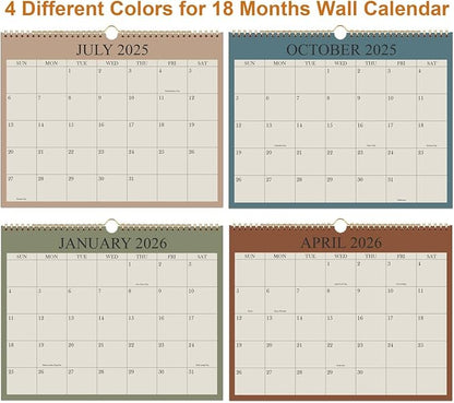 Calendar 2026-12 Months Wall Calendar from January 2026 to December 2026, 2026 Wall Hanging Calendar Planner with Thick Paper, 8.5" x 11", Beige