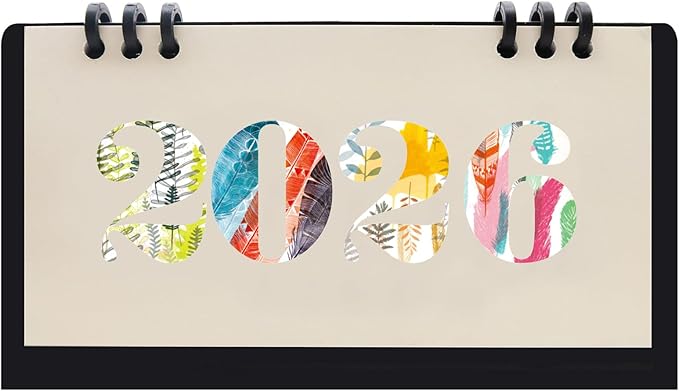 2026 Mini Desk Calendar Flip Monthly Memo Notes Calendar 6.9" x 3.7" - Black(Oct. 2025 to Dec. 2026)