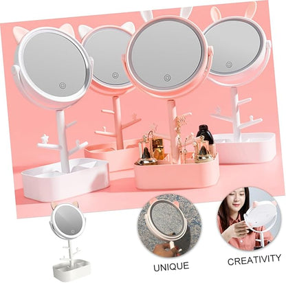 Smart Dimming Led Vanity Mirror High-Definition Lighted Makeup Tabletop