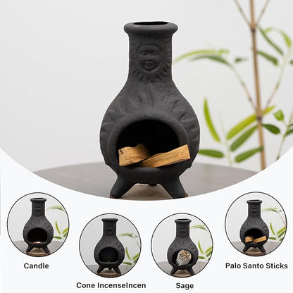 Handmade Palo Santo Holder & Incense Cone Burner-Elegant Sage Smudging Accessory with Capacity for Spiritual Rituals & Energy Cleansing-Thoughtful Gifts for Meditation, Yoga, Aromatherapy