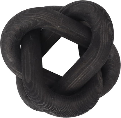FILFEEL Decorative Wood Chain Link for Home & Coffee Shop - Rustic for Living Room and Bedroom (Black)