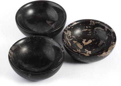 Koville Italian Natural Marble Incense Holder, Incense Holders for Sticks, Sturdy Incense Burner Ash Catcher, Ideal for Meditation, Relaxing, Easy to Clean(Nero Portoro)