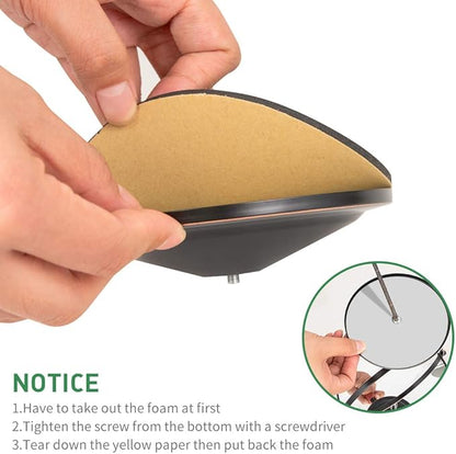 Nicesail Tabletop Magnifying Makeup Mirror with 10X Magnification, Double-Side Magnified Mirror, 360 Swivel Cosmetic Mirror for Table Desk Bathroom Vanity, No Light Oil Rubbed Bronze (8 Inch, 10X)