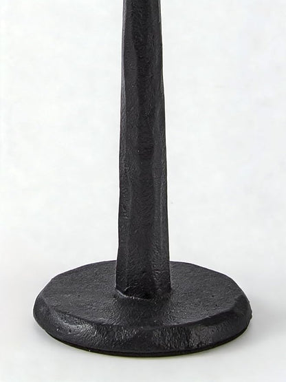 Black Iron Taper Candle Holder Set of 3, Heavy Wrought Iron Candlestick Holders Decorative Candle Stand, Vintage Candle Holder for Wedding, Dining, Home Decoration