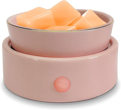 Bobolyn Candle Warmer for Scented Wax Melts 4-in-1 Electric Ceramic Candle Burner for Scented Wax Cubes Fragrance Melter for Home Office Bedroom Gift & Decor