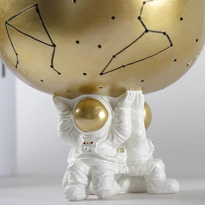 BUTILIVEEN Astronaut Decorative Bowl for Sundries, Spaceman Candy Bowl, Key Holder and Jewelry Storage Box, Astronaut Decor, Gifts for Spaceman Lover, Resin, 5.09" W
