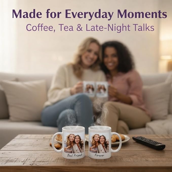 G9W168 Custom Coffee Mug, Customizable Coffee Cups with Pictures Personalized Ceramic Mug for Gifts Novelty Personalized Mugs for Friends (Royal Purple)