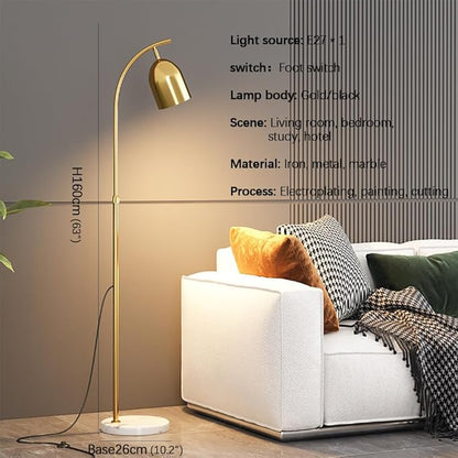 Nordic Modern Floor Lamp Fashion Luxury Family Iiving Room Bedroom Study Villa Hotel LED Creativity Decorative Standing Light (Style 4)