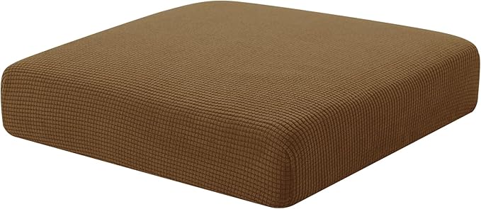Hokway Couch Cushion Covers Stretch Cushion Covers Sofa Seat Cushion Slipcover Cushion Protector(Coffee, Small)